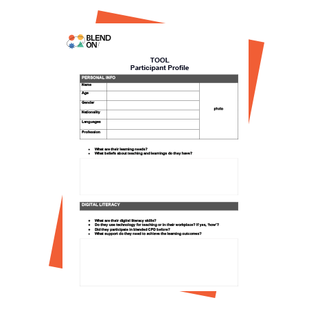 Participant profile template